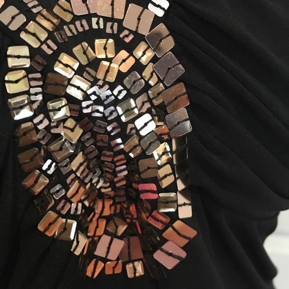 Spense black and gold halter top - Picture 3 of 4